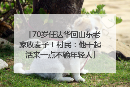 70岁任达华回山东老家收麦子！村民：他干起活来一点不输年轻人