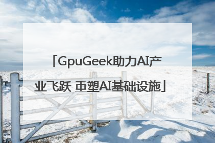GpuGeek助力AI产业飞跃 重塑AI基础设施