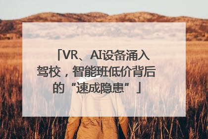 VR、AI设备涌入驾校，智能班低价背后的“速成隐患”
